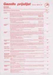 Gazelle options and prices february 1986