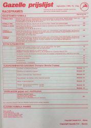 Gazelle options and prices september 1989